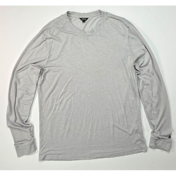 Allbirds The TrinoXO Long Sleeve Tee Men's L Gray Merino Blend Activewear Shirt - Picture 2 of 8